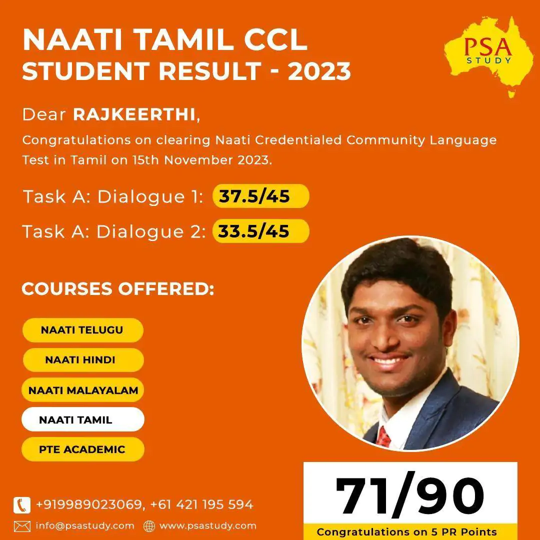 NAATI ccl Tamil training