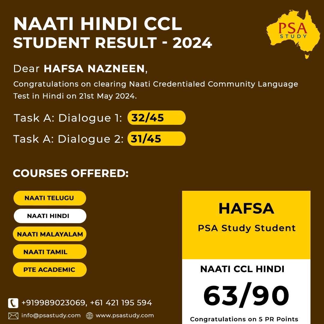 Certified Hindi NAATI coaching