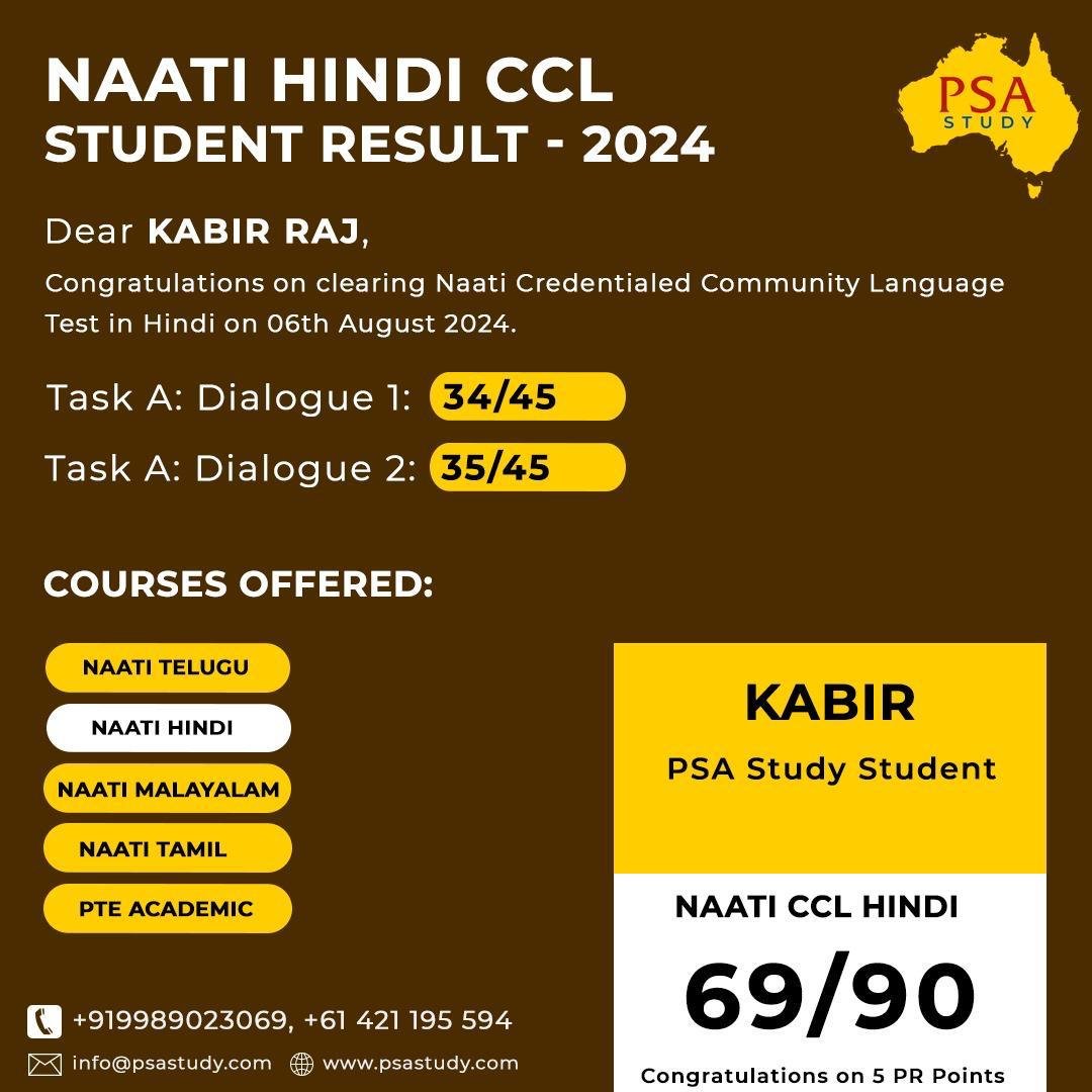 NAATI CCL Hindi course online