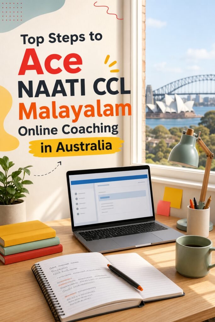 Top Steps to Ace NAATI CCL Malayalam Online Coaching in Australia