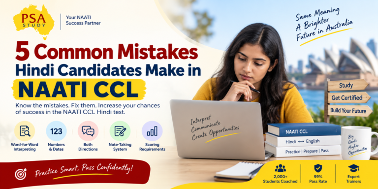 naati ccl hindi common mistakes